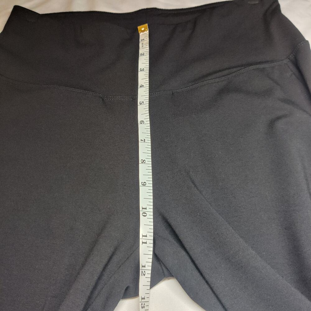 Habitat Pull On Knit Travel Pant Black Ankle Length Small Minimalist Comfort - Picture 13 of 15